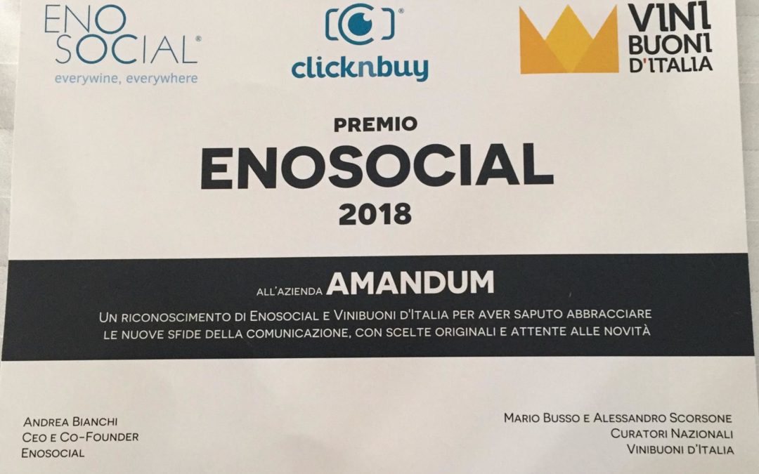 Premio Enosocial 2019